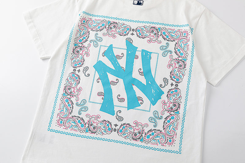 NY Yankees Paisley Box Graffiti T-Shirt