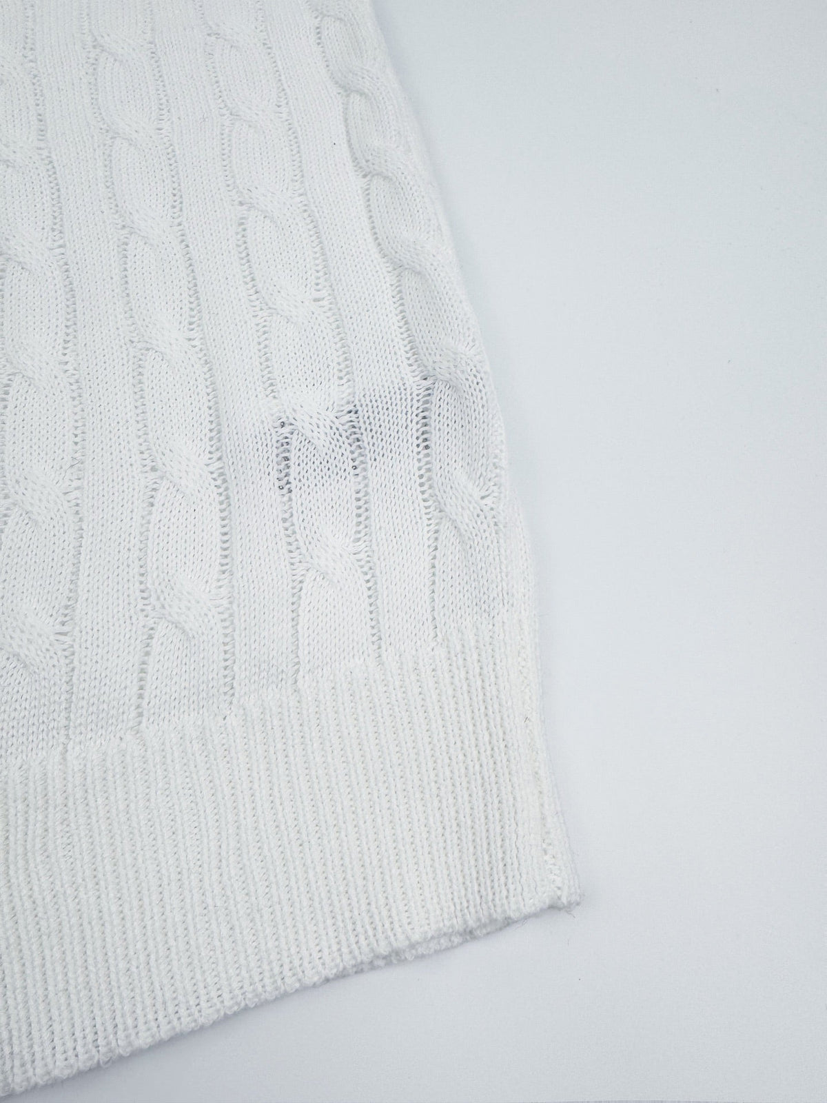 Ralph Lauren Men's Short‑Sleeve Cable‑Knit Crew Neck Sweater